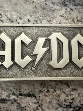AC/DC Pewter Belt Buckle